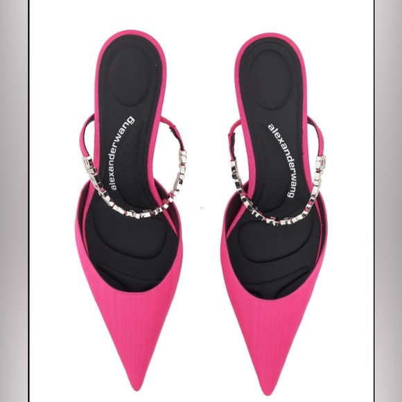 ▪️NIB Alexander Wang Delphine 65mm embellished mules - Picture 6 of 12